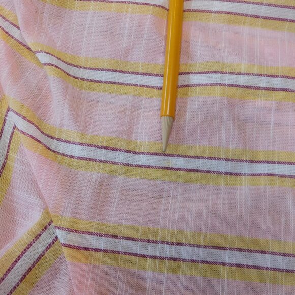 Daughters of India Poet Blouse | Pink Sorbet | Stripes | Boho | VGUC | XL - Picture 8 of 10